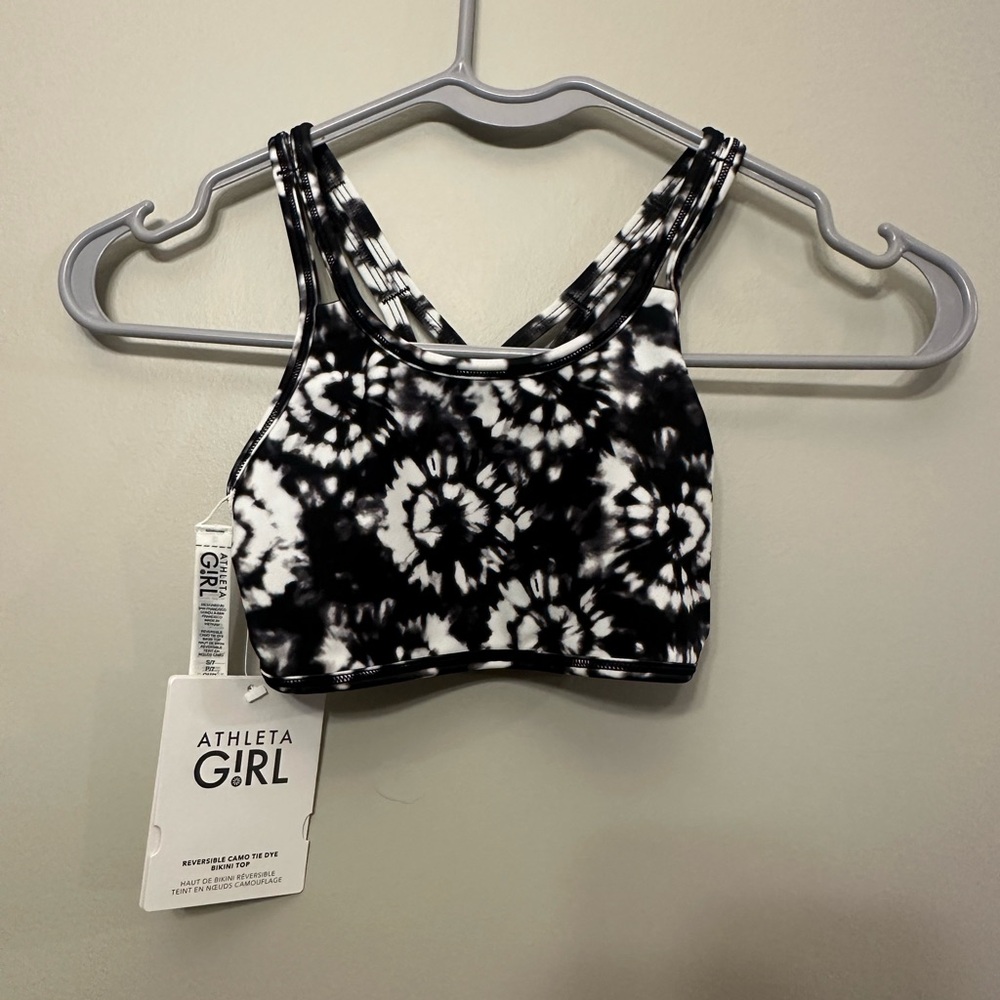 Athleta Girl Monochrome Tie-Dye Bikini Top